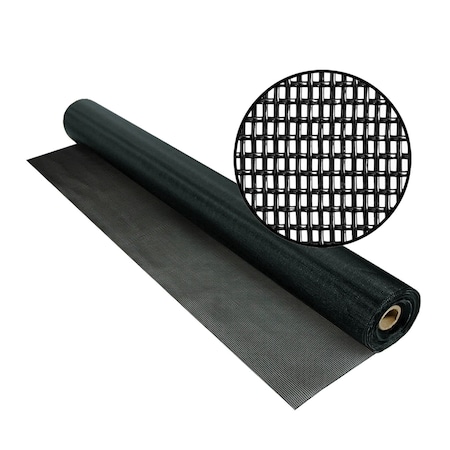 Phifer Vinylcoated Polyester Petresistant Insect Screening, 36 x 100', Black, 17x8 Mesh, One Roll 3004127